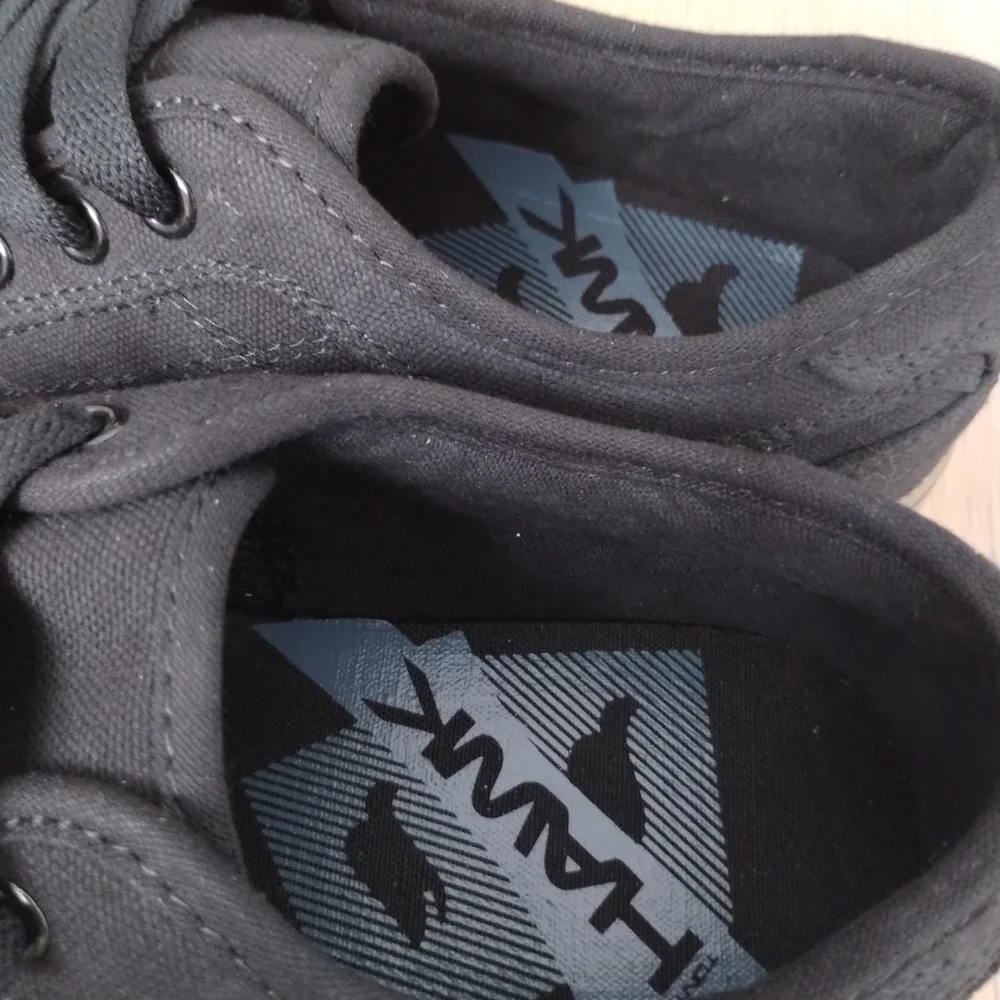 TONY HAWK The PADDOCK Skate Shoes Mens 8.5 Black/Gum Skateboard Sneakers‎ • New